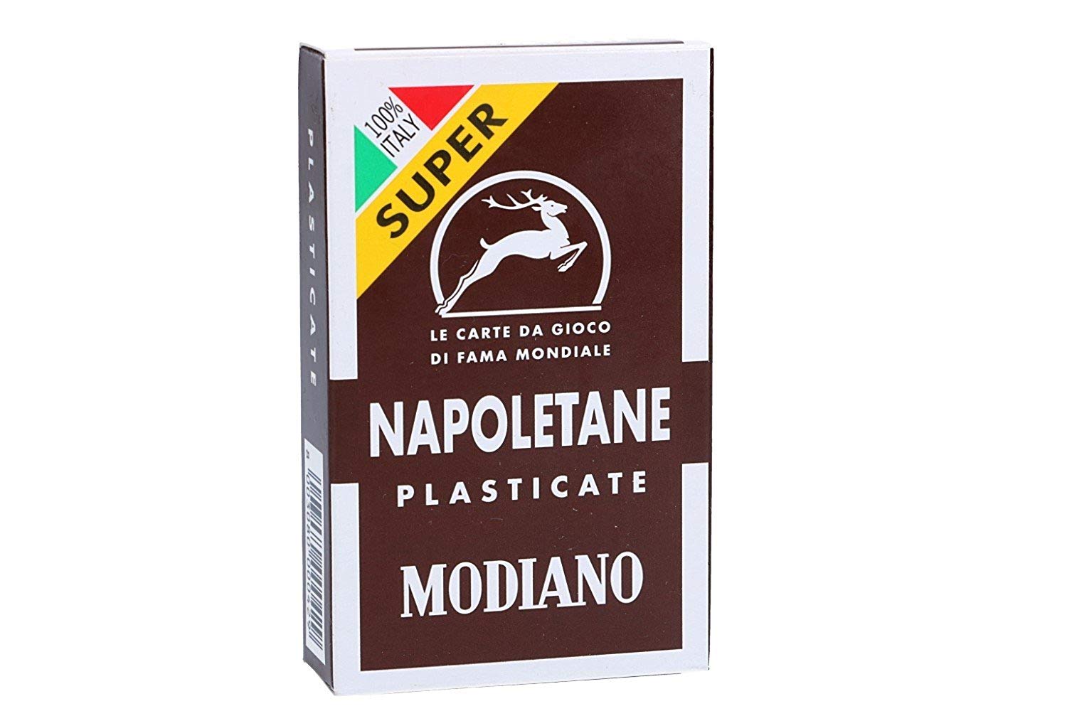 Modiano Bresciane Scopa italienisches Kartenspiel 100% Plastik 