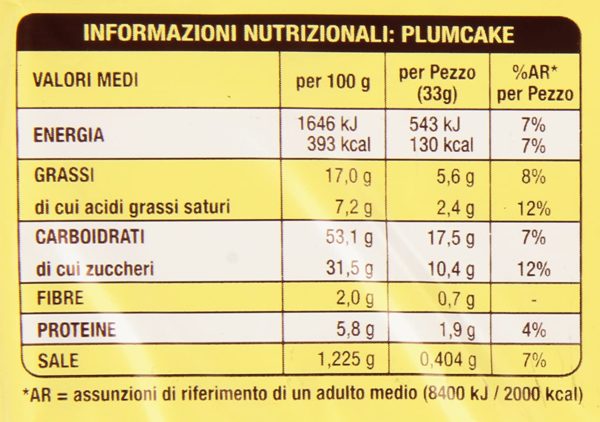 Plum Cake classico - Mulino Bianco (Barilla) 330g – Bild 2