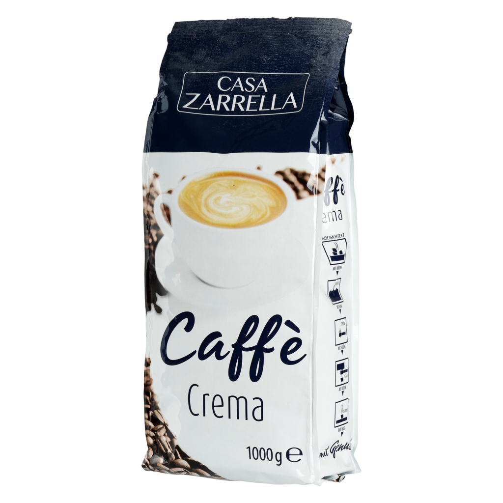 Casa Zarrella Caffè Crema Bohnen (1kg Packung) KAFFEETRAUM