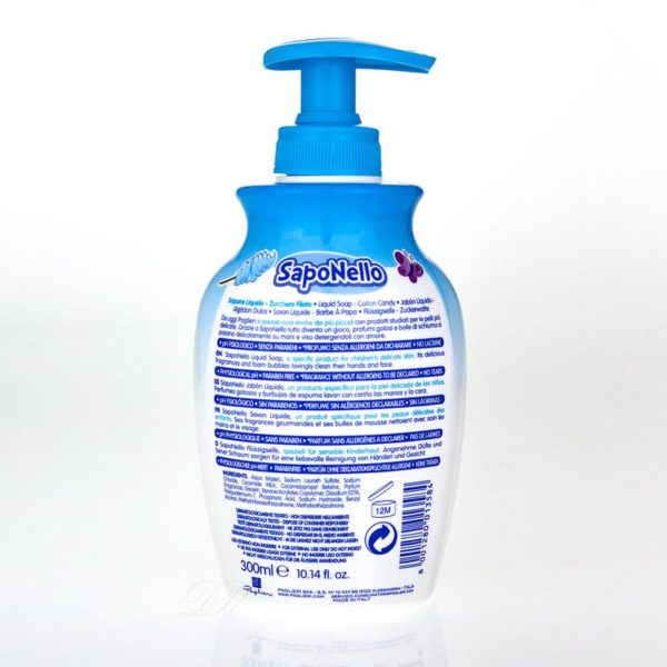 paglieri-saponello-fluessigseife-kids-zucchero-filato-300-ml~2 Paglieri Saponello Flüssigseife Kids Zucchero Filato - 300 ml – Bild 2