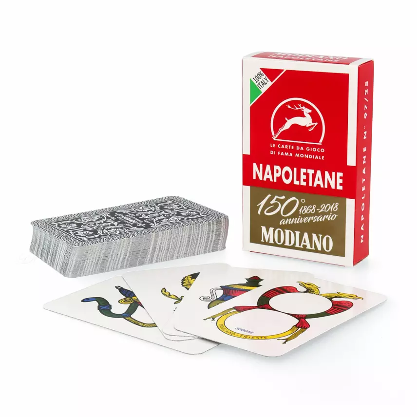 Scopa Karten MODIANO NAPOLETANE Spielkarten Briscola Scopakarten Carte PVC  - KAFFEETRAUM